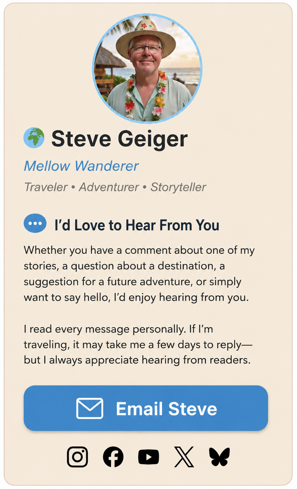 Email Steve
